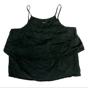 Black Simply Be Plus Size Layered Tank